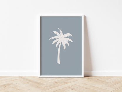 Palm Tree Kids Wall Print: 7 colours