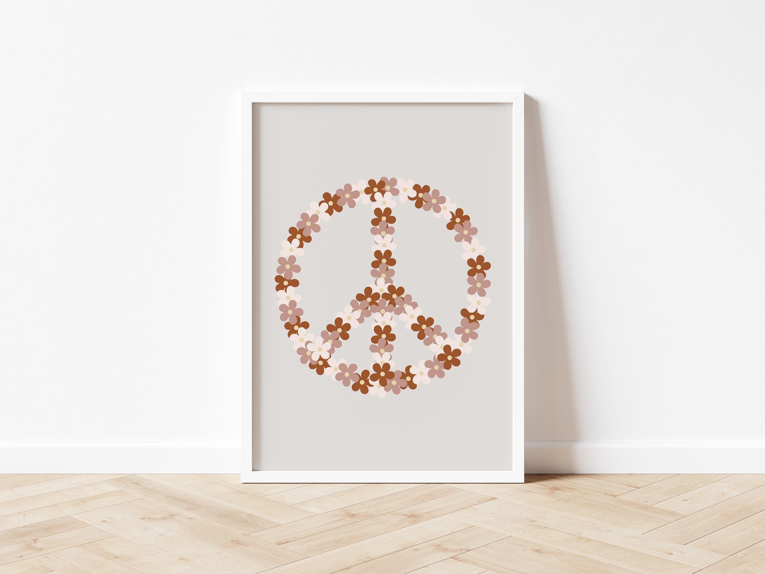Peace Sign with Daisies - Digital & Physical Print