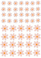 Small Simple Daisies Wall Decals