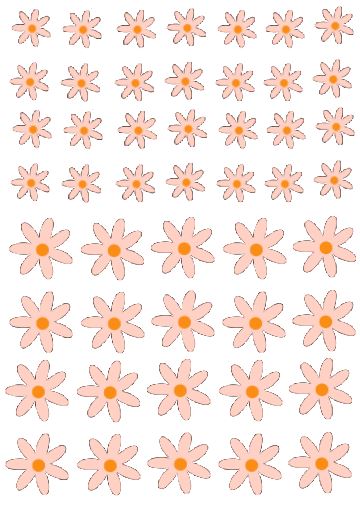 Small Simple Daisies Wall Decals