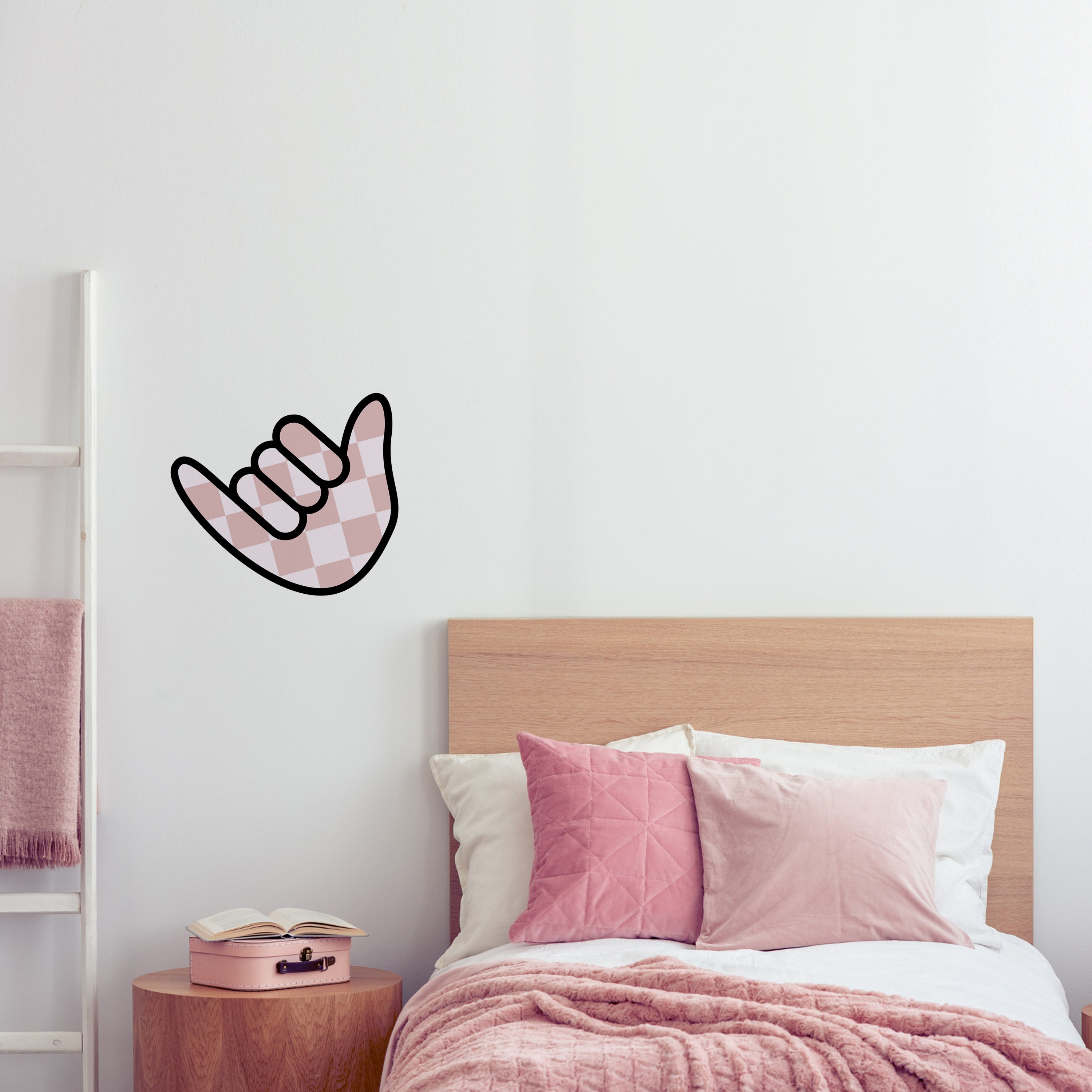 Gingham Shaka Wall Decals