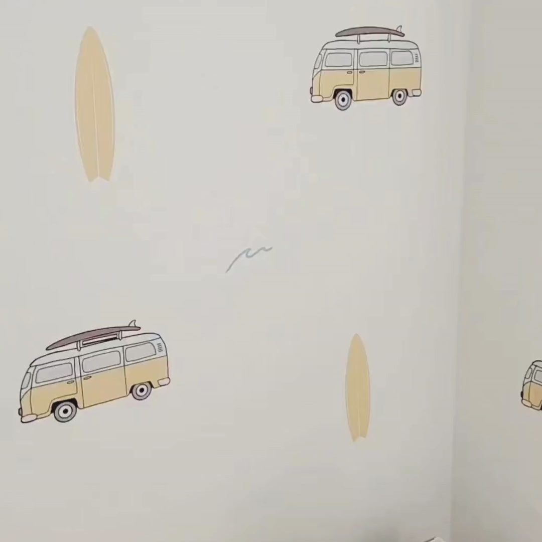 Beach Vibes Surf Wall Decals