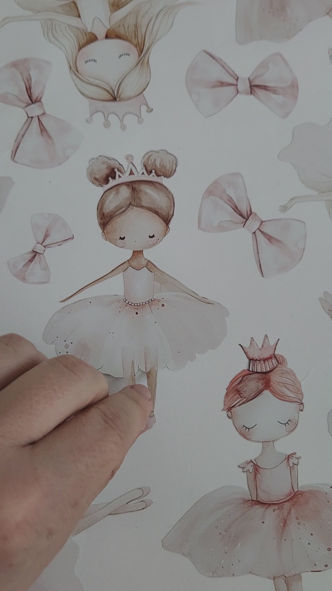 Ballerinas & Bows Wall Decals