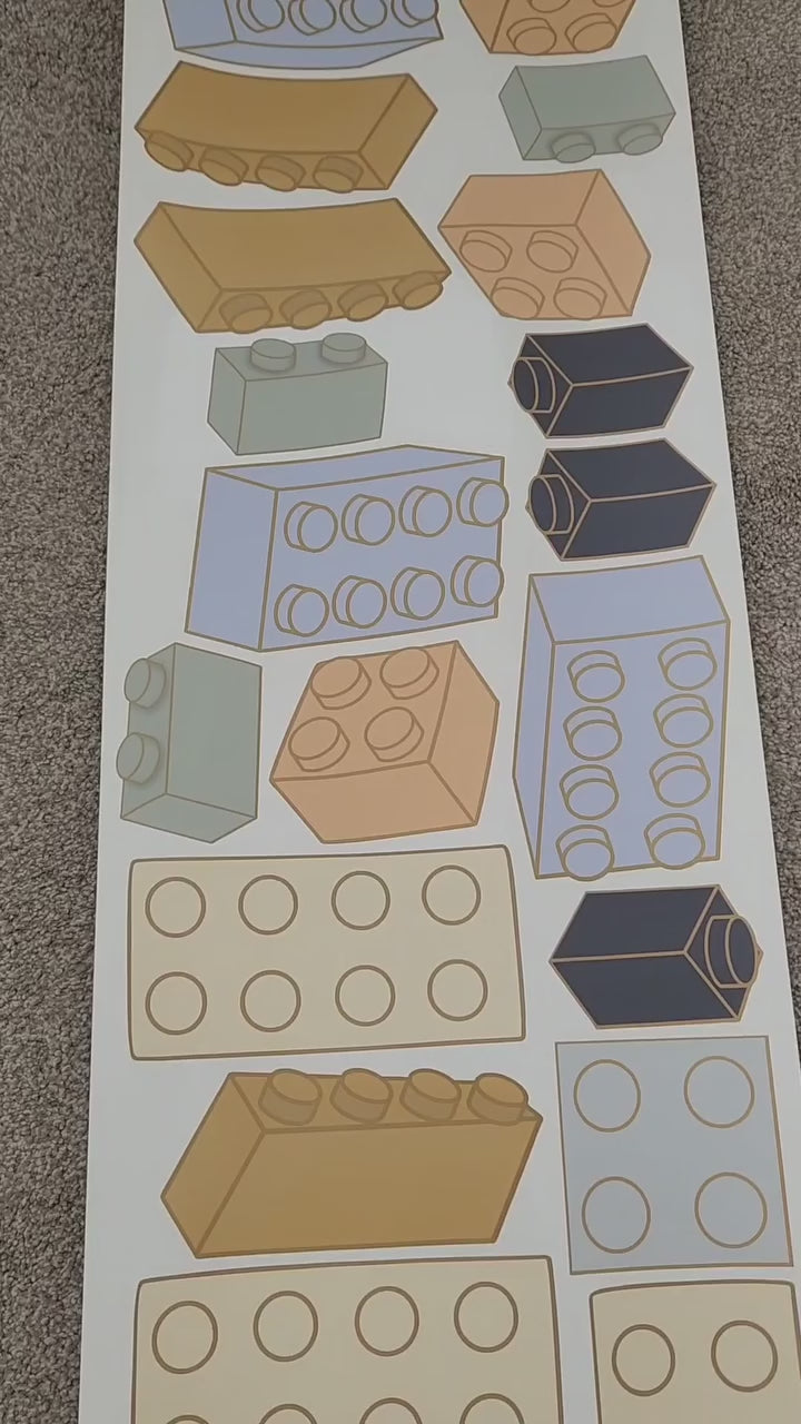 NEW Building Blocks Wall Decals