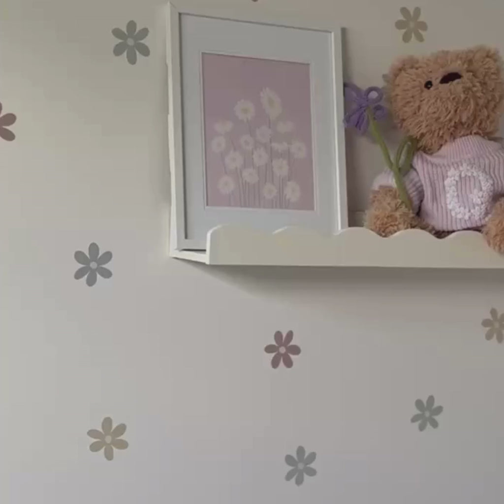 Pastel Daisies Wall Decals