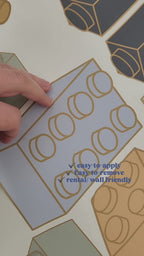 NEW Building Blocks Wall Decals