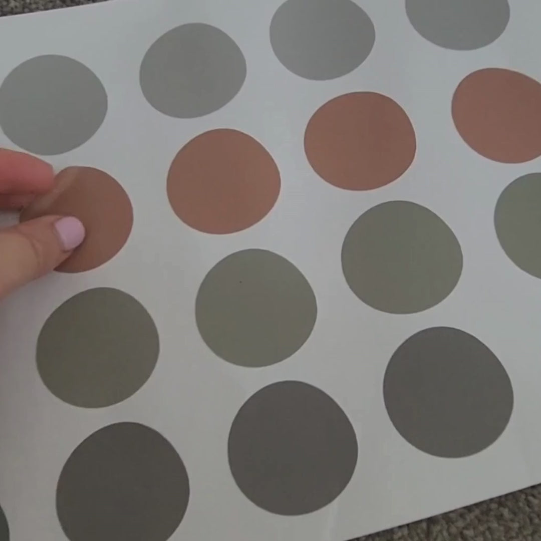 Polka Olive Delight Dots Decals