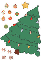 Decorate your Christmas Tree Wall Decals: Retro