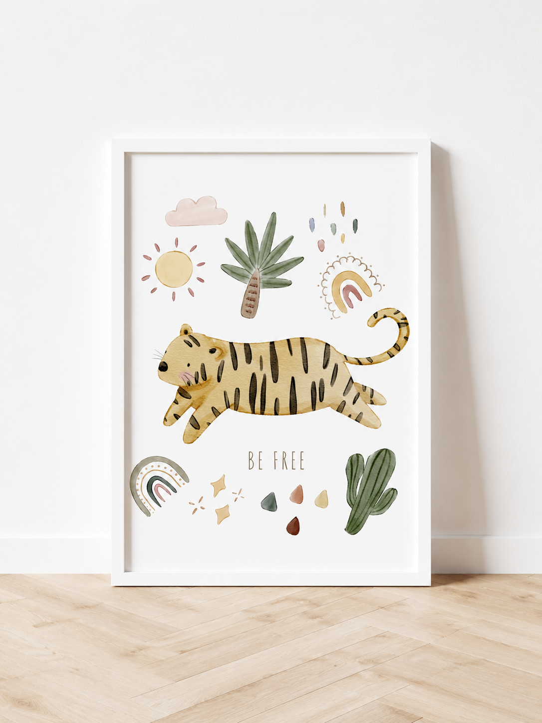 Cheetah cat animal Wall Print