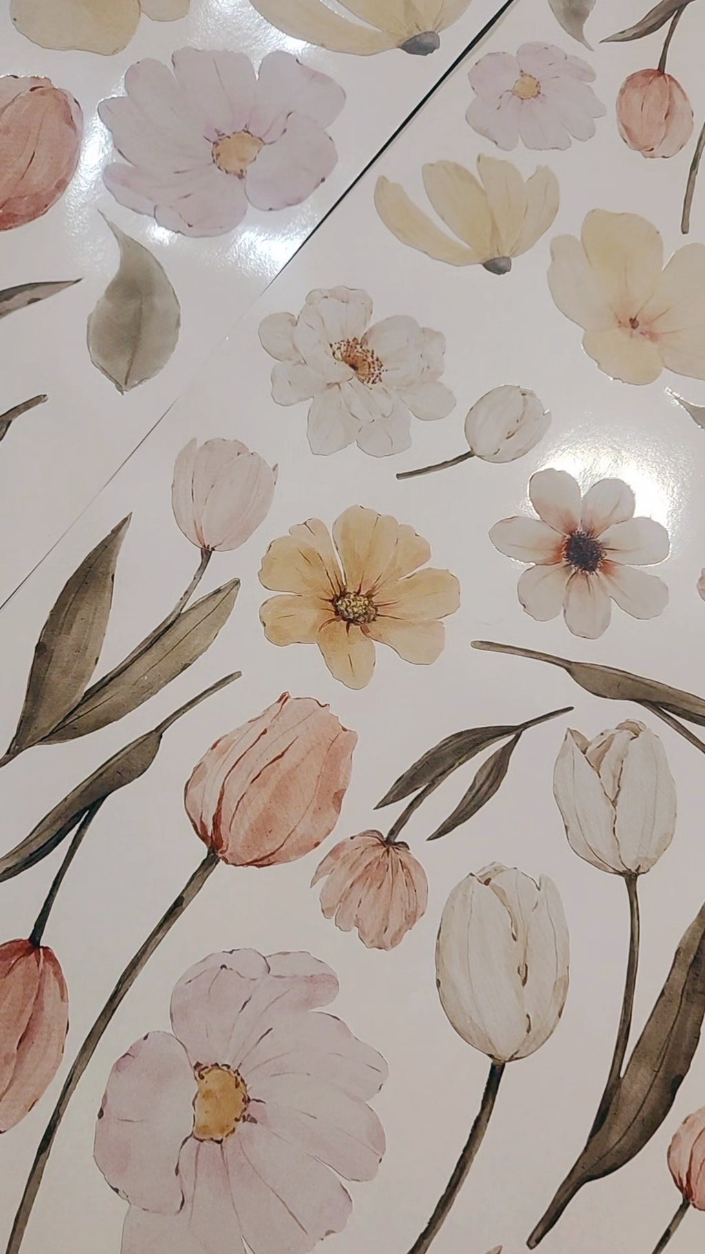 Dainty Delicate Flowers Wall Decals