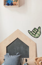 Gingham Shaka Wall Decals
