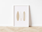 Surfboard Beach Vibes Wall Print – 3 Colours