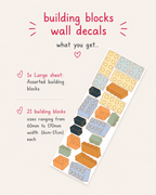 Lego Building Blocks Wall Decals
