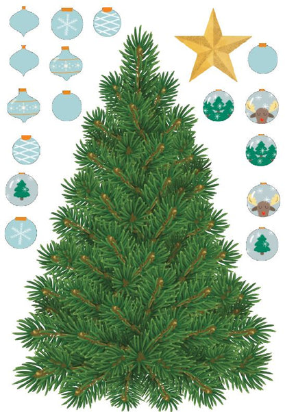 Decorate your Christmas Tree Wall Decals: Classic