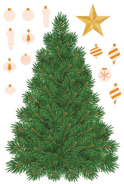 Decorate your Christmas Tree Wall Decals: Classic